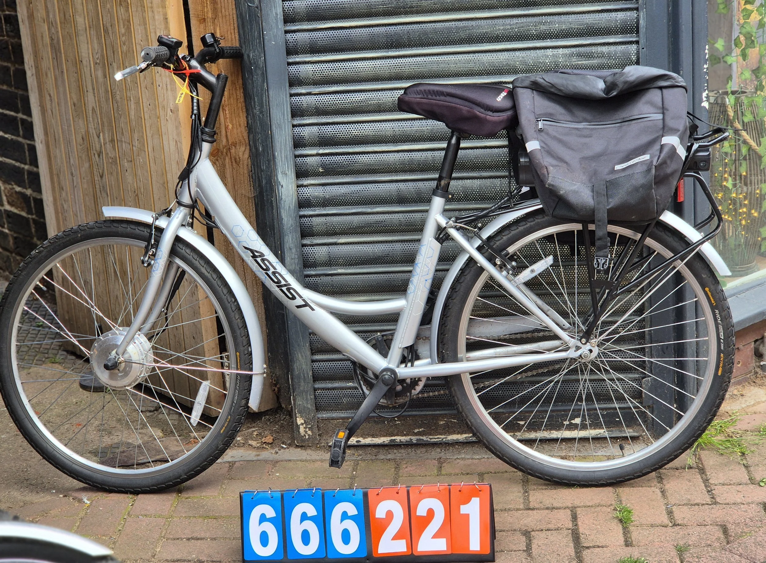 Assist Electric Bike -  Silver, 17" Frame