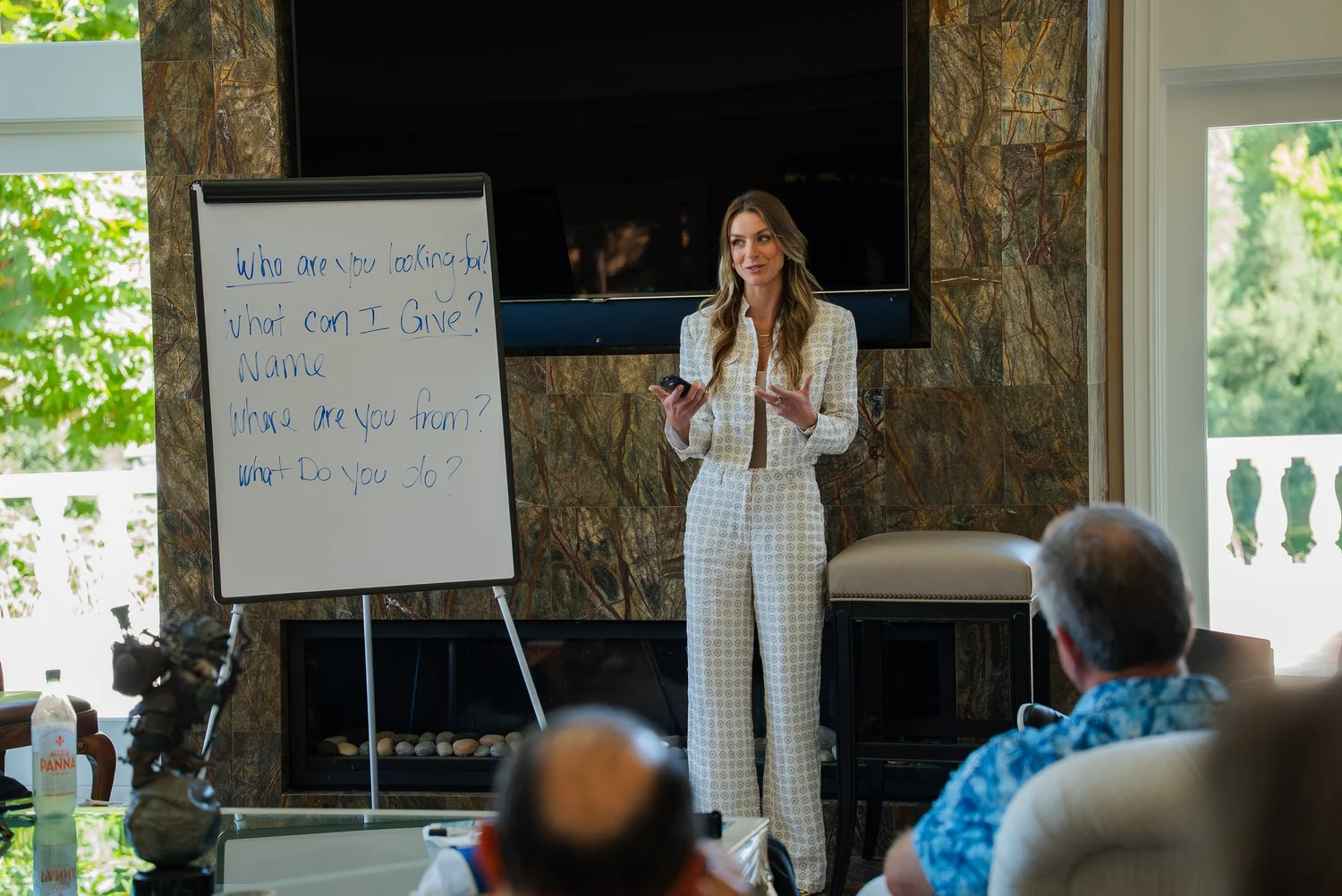 Jess Carroll facilitating