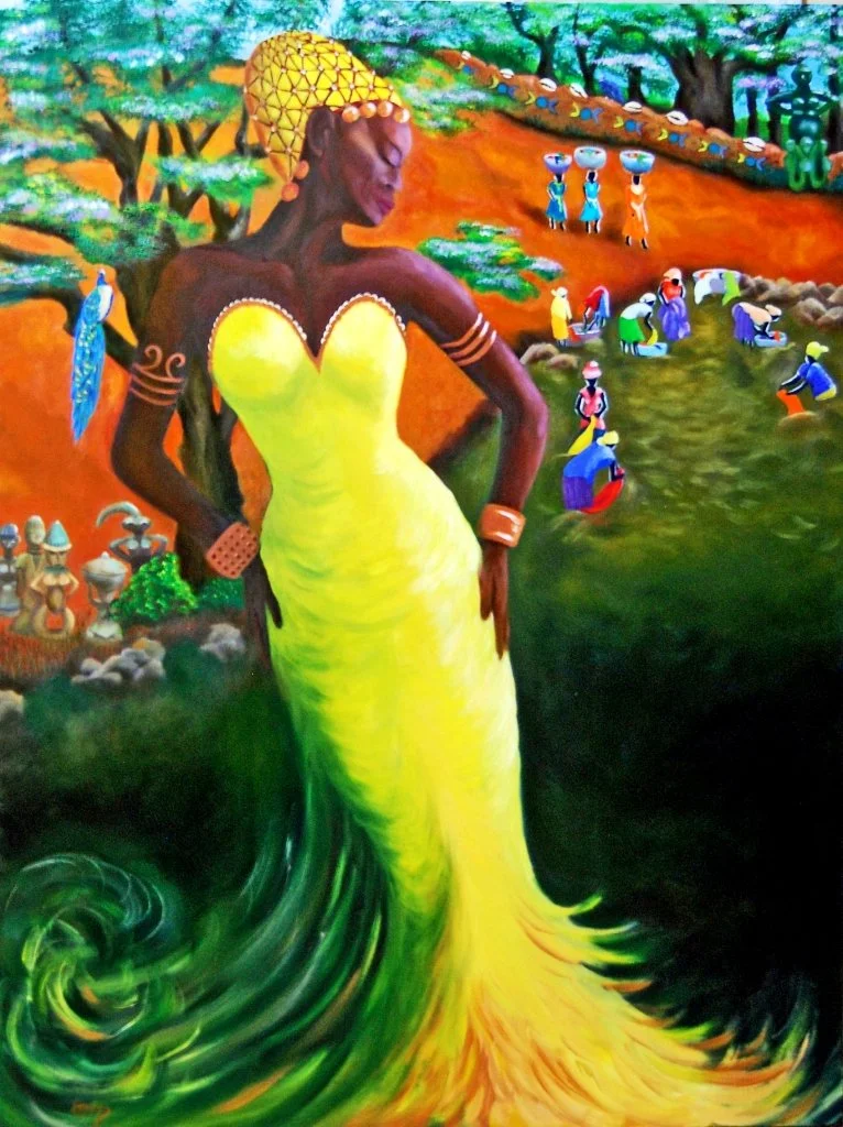Oshun, oil on 36x48 canvas