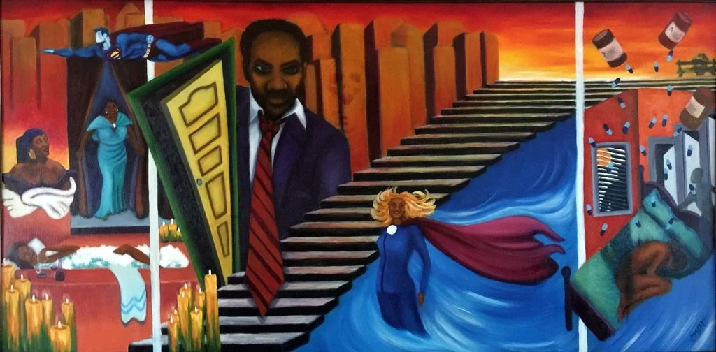 September Elegy, oil on 24x48 canvas