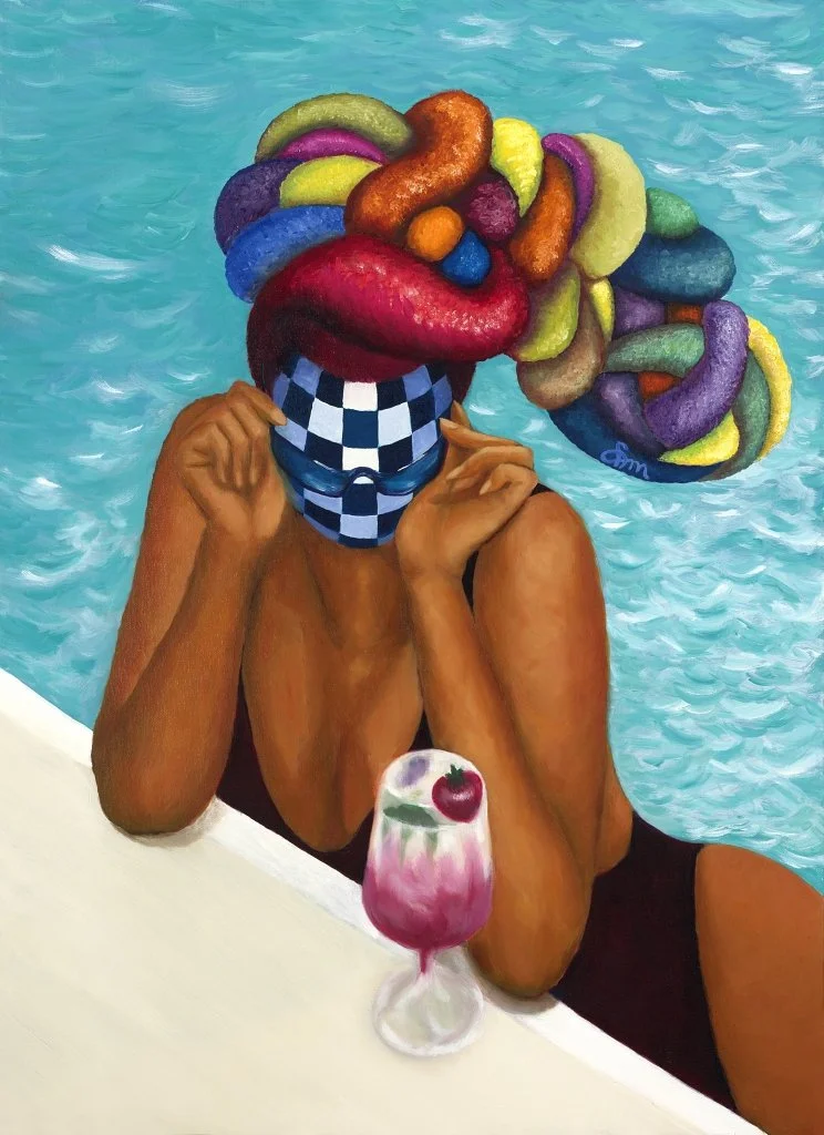 Camouflage, oil on 24x30 canvas