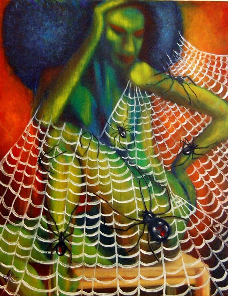 Feelin' Trapped, oil on 28x36 canvas