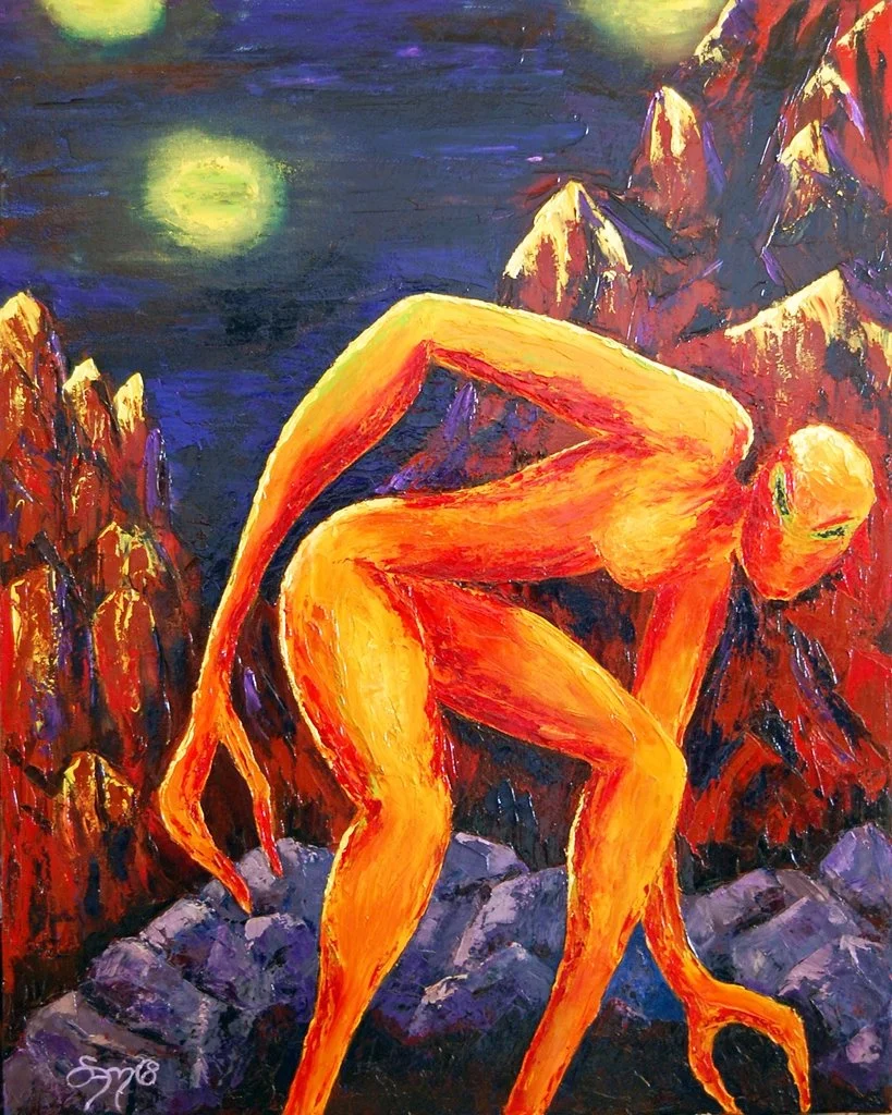 Predator, oil on 24x30 canvas