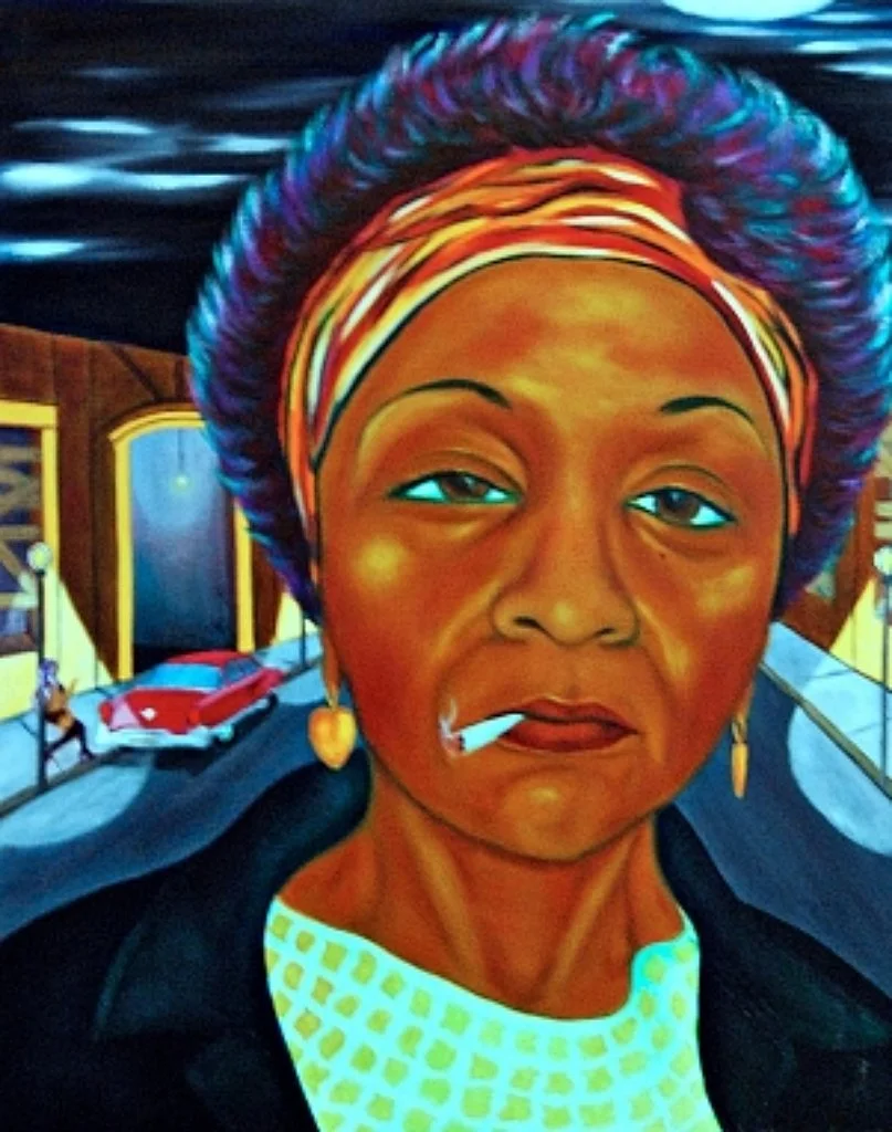 Downtown Ahlene, oil on 24x30 canvas (Sold)