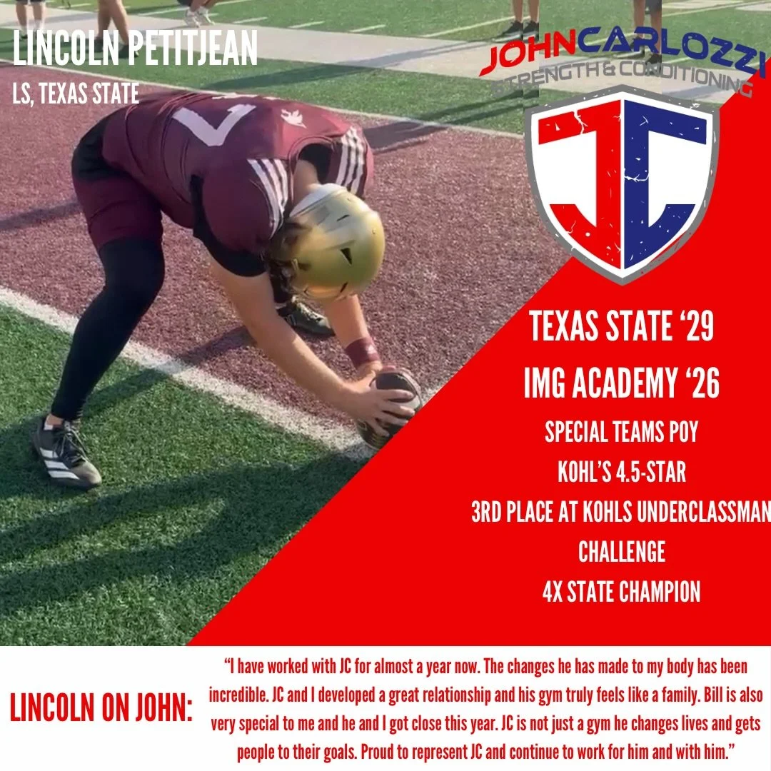 Meet @lincoln__p77, Long Snapper, Texas State
