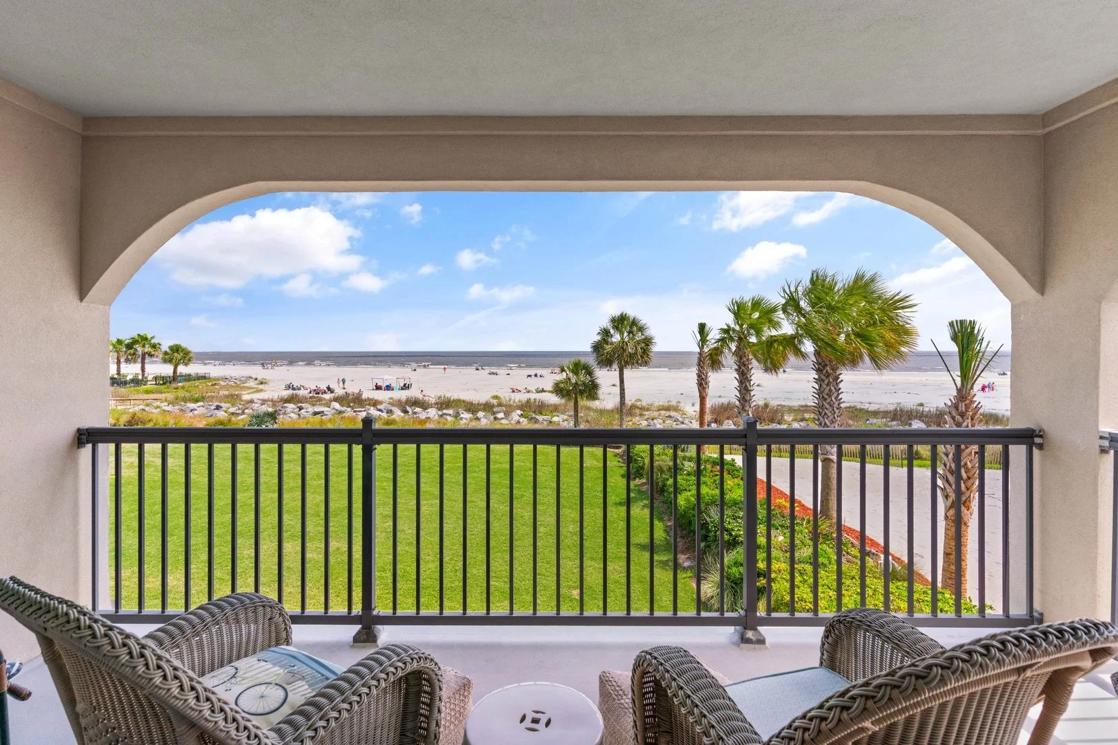 Beachfront balcony from Primary bedroom