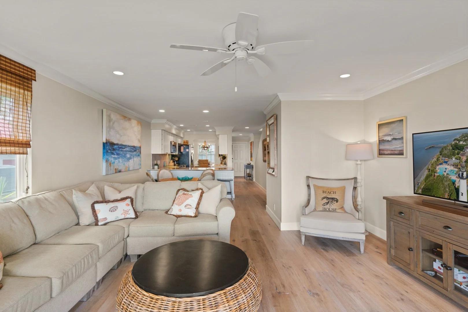 Open concept floor plan