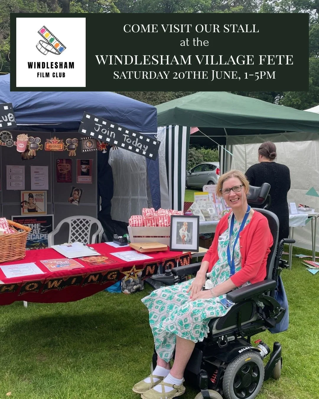 We’ll be at the Windlesham Village Fete