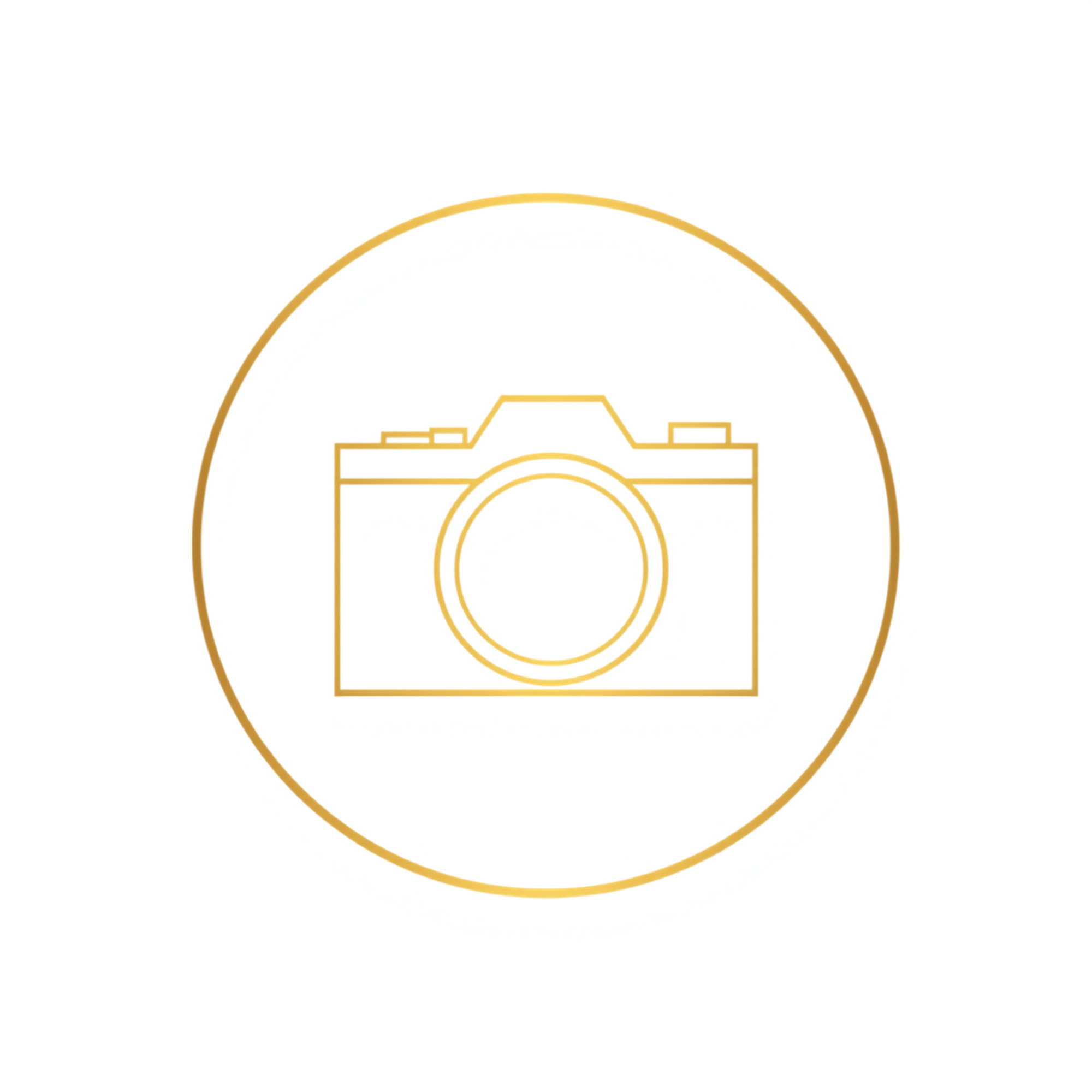 Outline of a camera inside a circle.