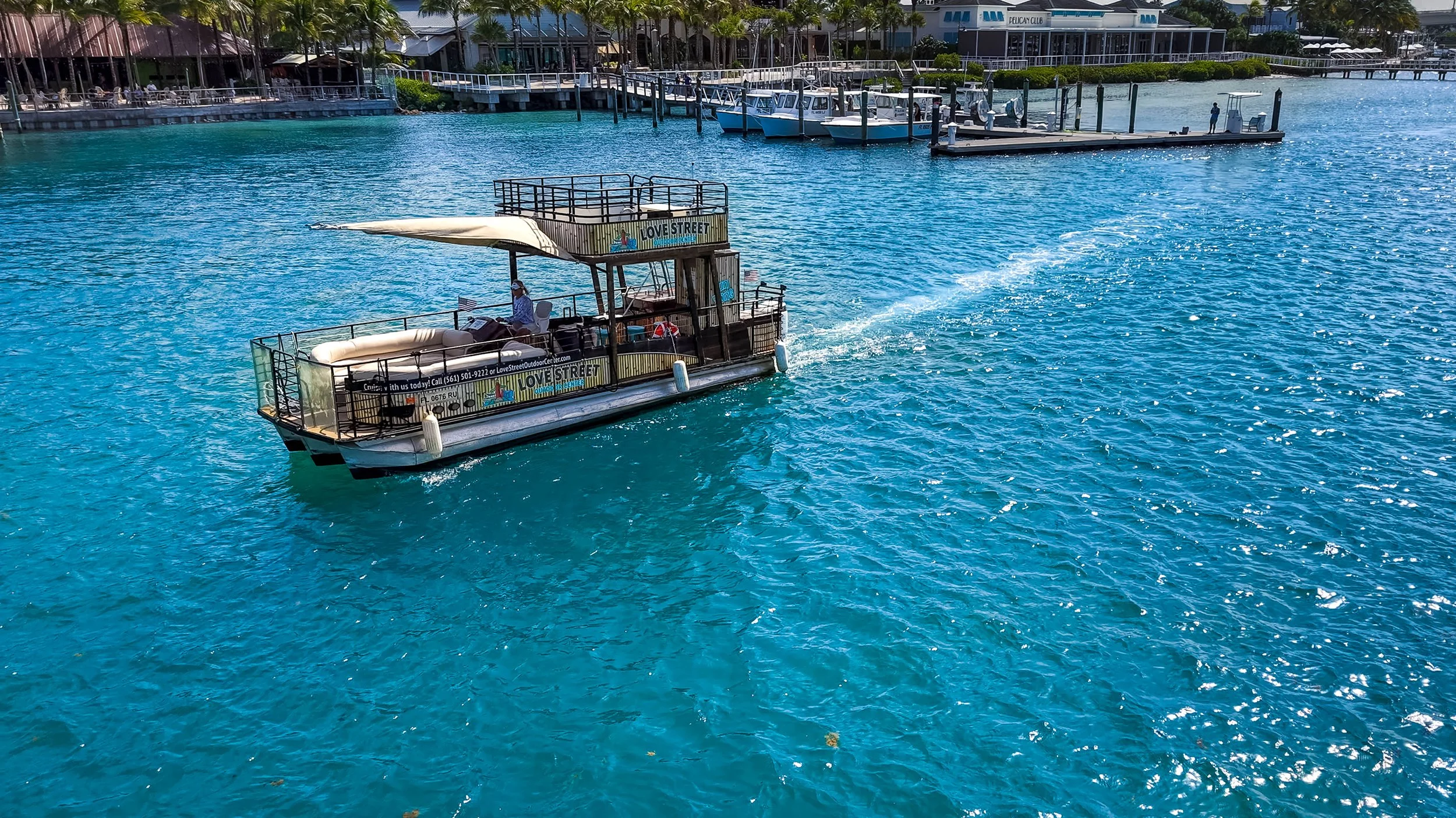 Love Street Getaways, boat, Jupiter, Florida, and Love Street waterfront