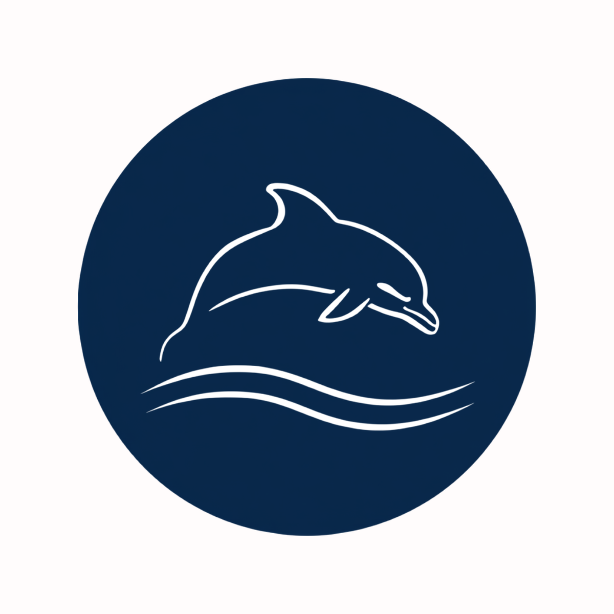 An illustration of a whale in the ocean with stylized waves beneath it.