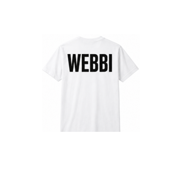 WEBBI Bold All Caps T-Shirt (White)