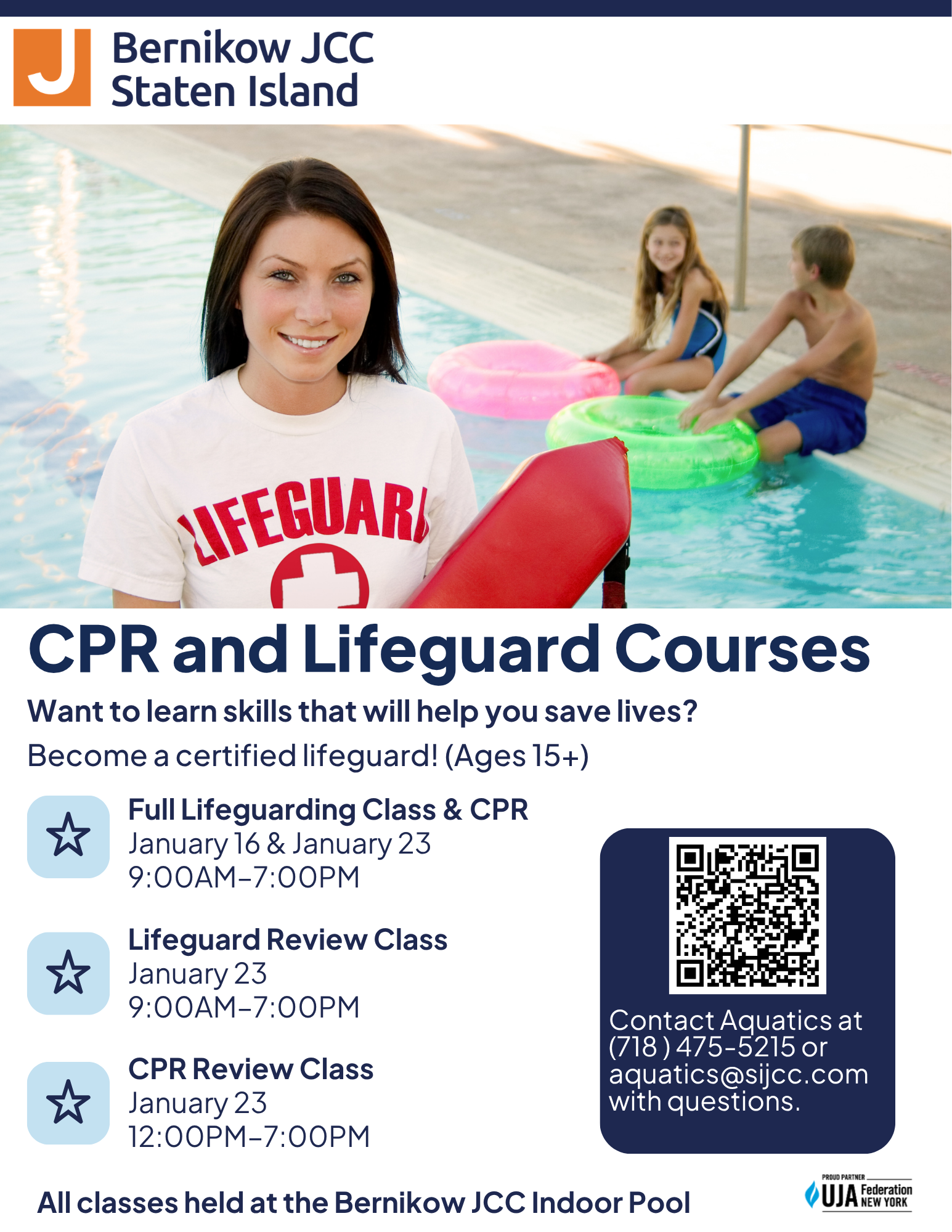 Full Lifeguarding Class & CPR  