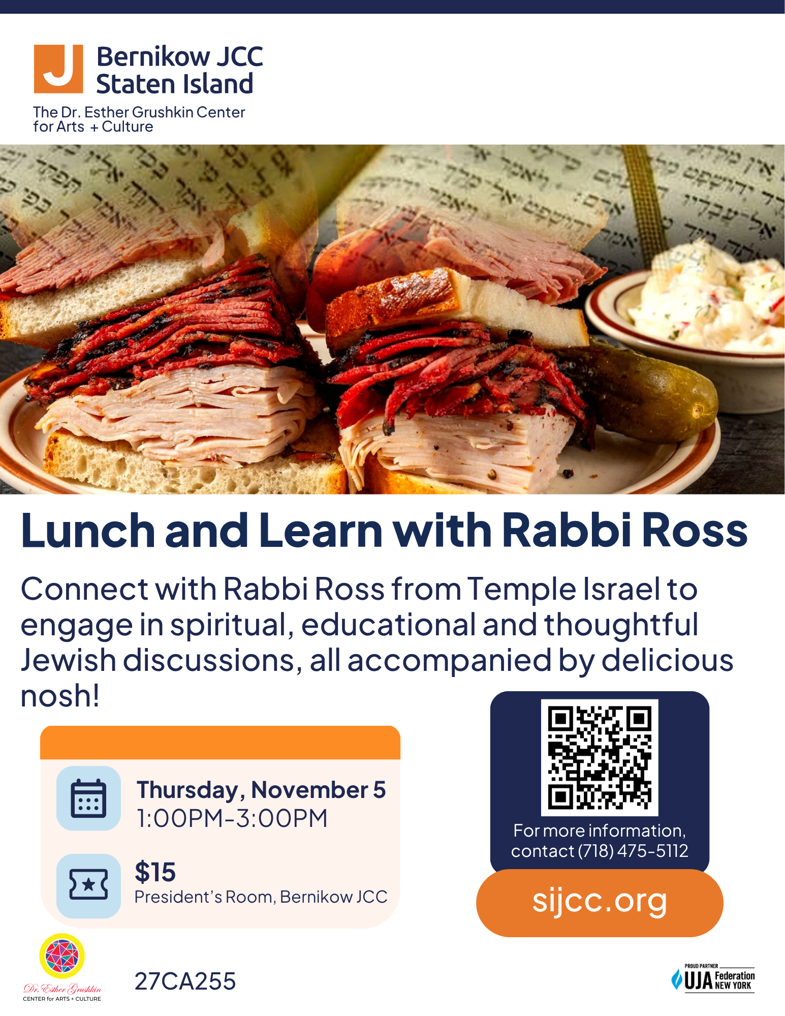 Lunch and Learn with Rabbi Ross