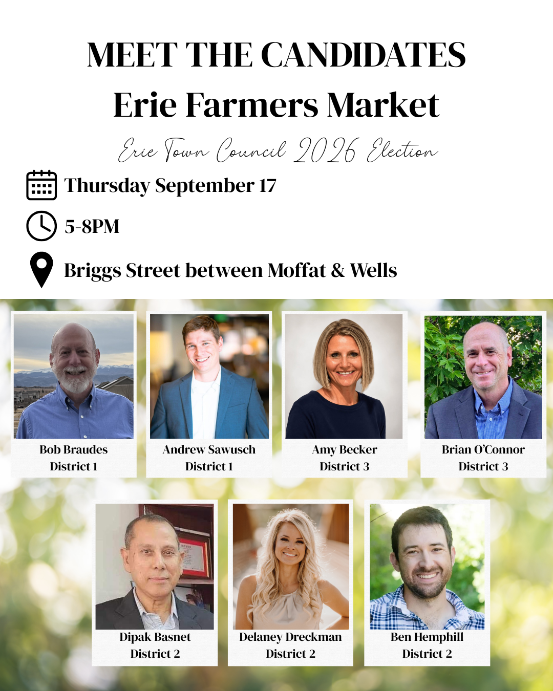 Meet the Candidates - Erie Farmers Market