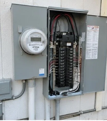 Separate electric meter and panel installed by Elevate Utilities