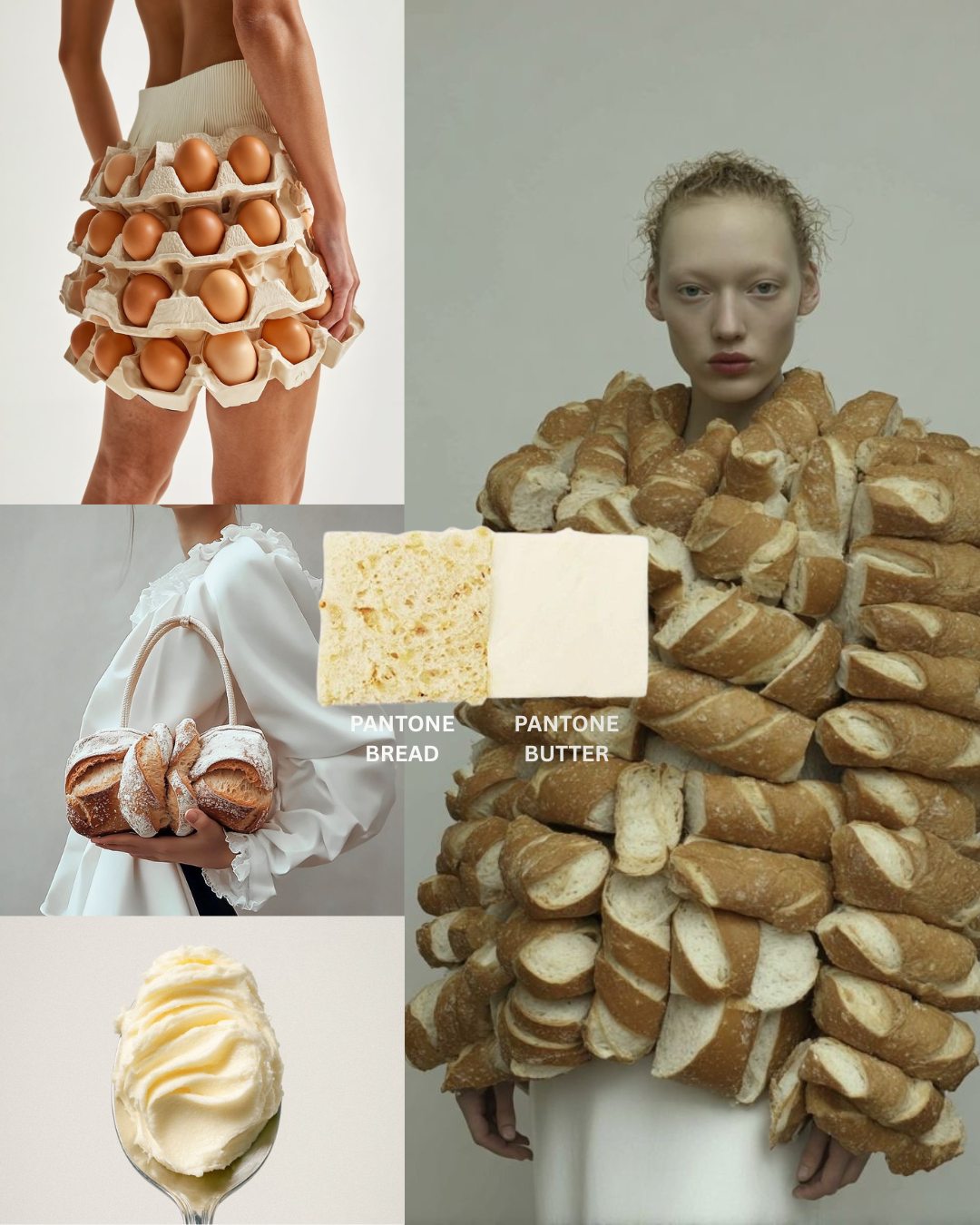 Breakfast Couture: What butter yellow, bread-shaded pantones and a plate of eggs have to do with the most interesting color story in fashion right now.