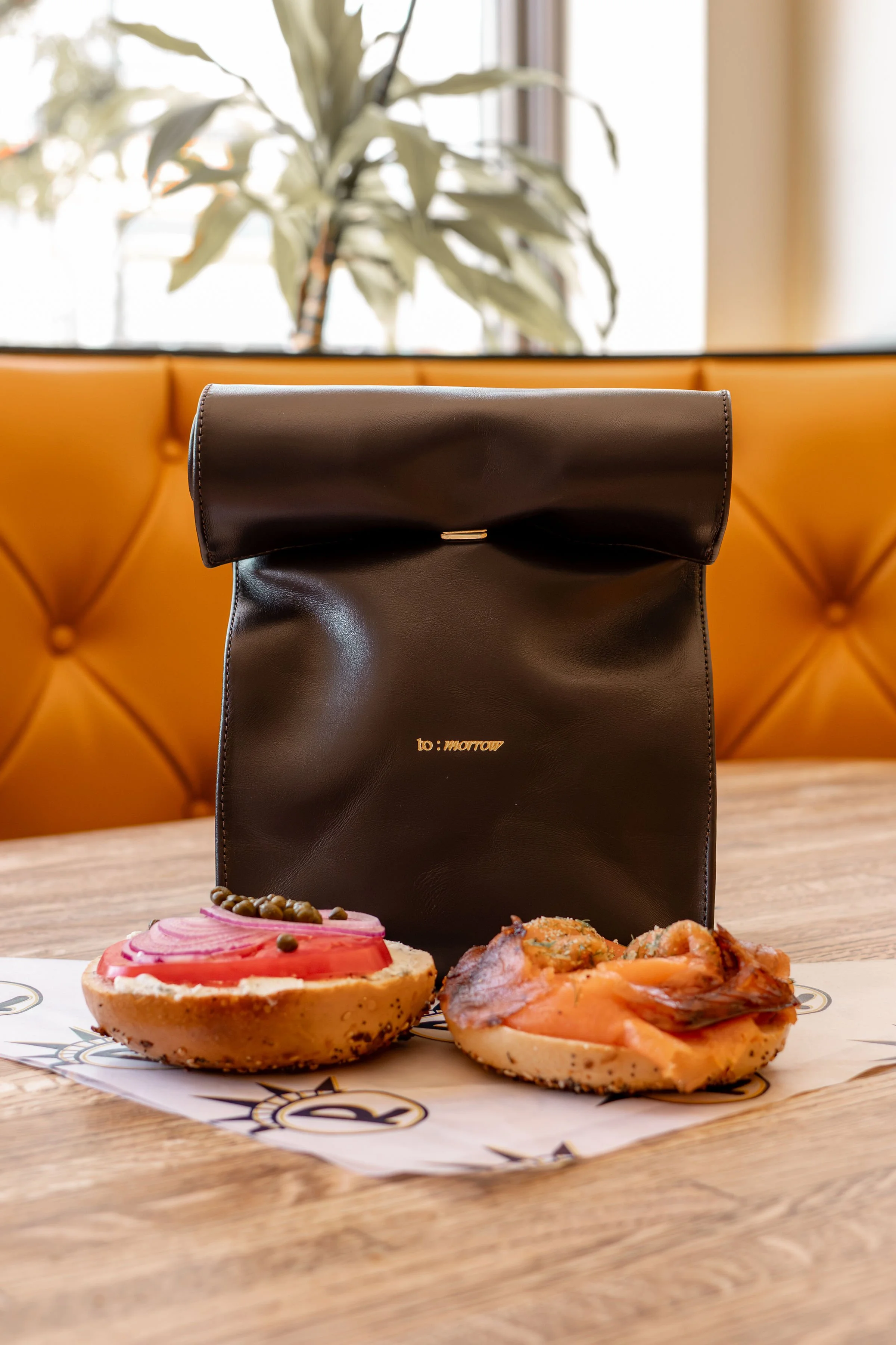 A Bagel Bag for the Bagel Bitch: To:morrow and Rosenberg's Bagels just dropped Denver's most unexpected and most inevitable collab.