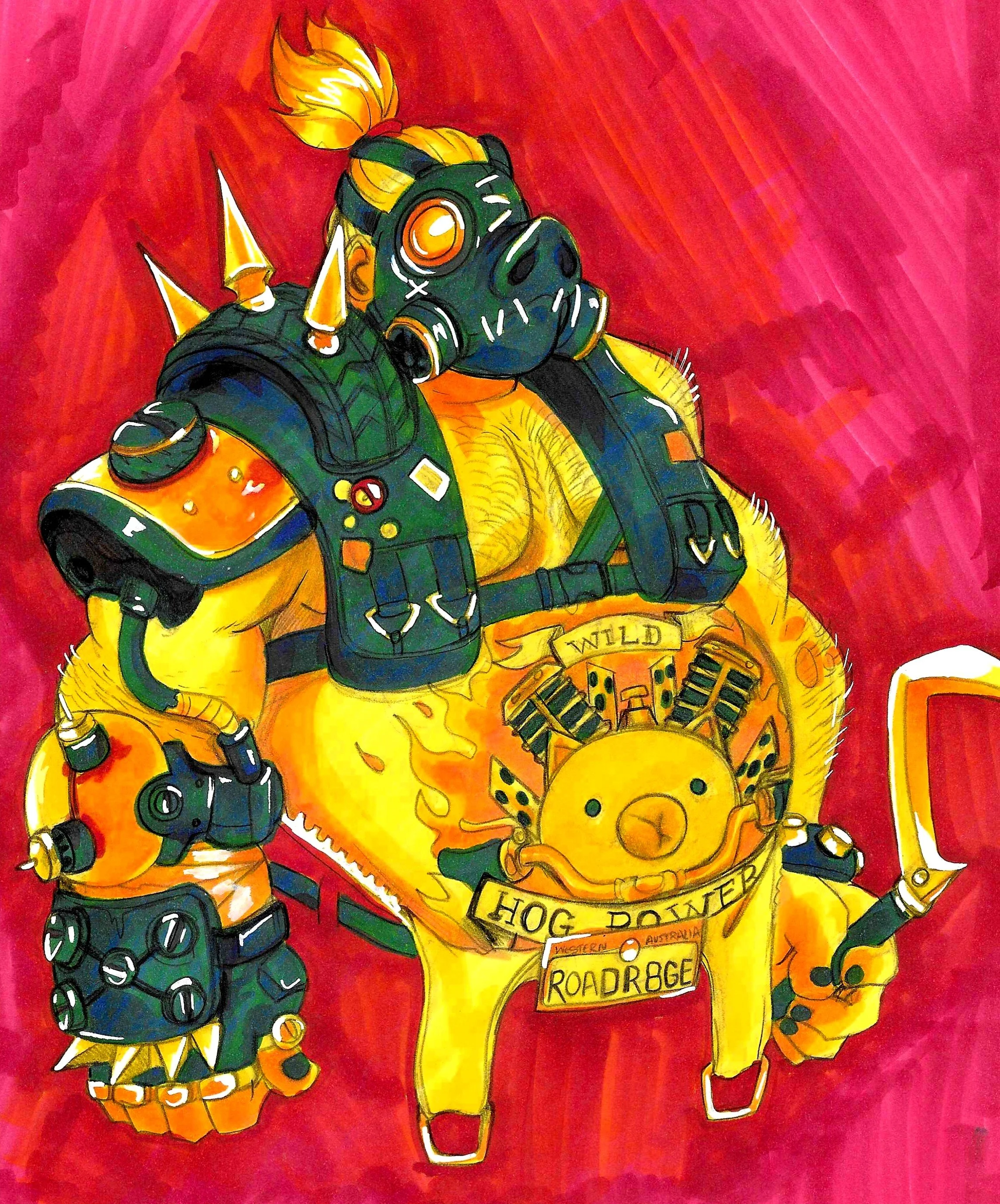 "Roadhog" Alcohol markers