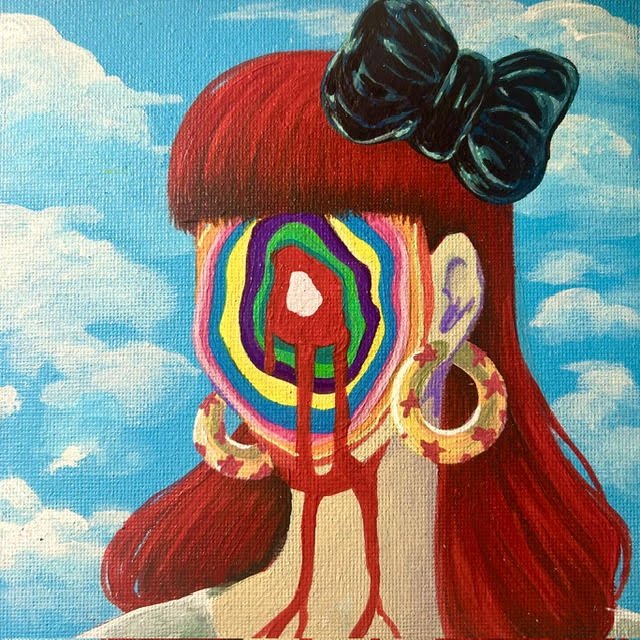 "Jawbreaker" 6x6 canvas board