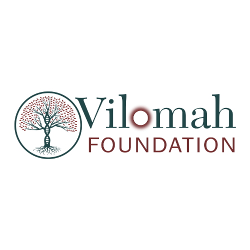 Vilomah Foundation logo featuring a stylized tree inside a circle, with the name 'Vilomah Foundation' written next to it.