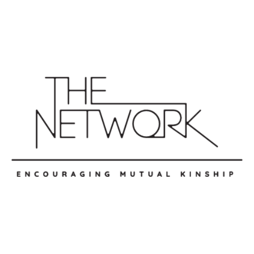 Logo for The Network with the tagline Encouraging Mutual Kinship.