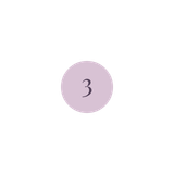 A purple circle with the number 3 inside on a black background.