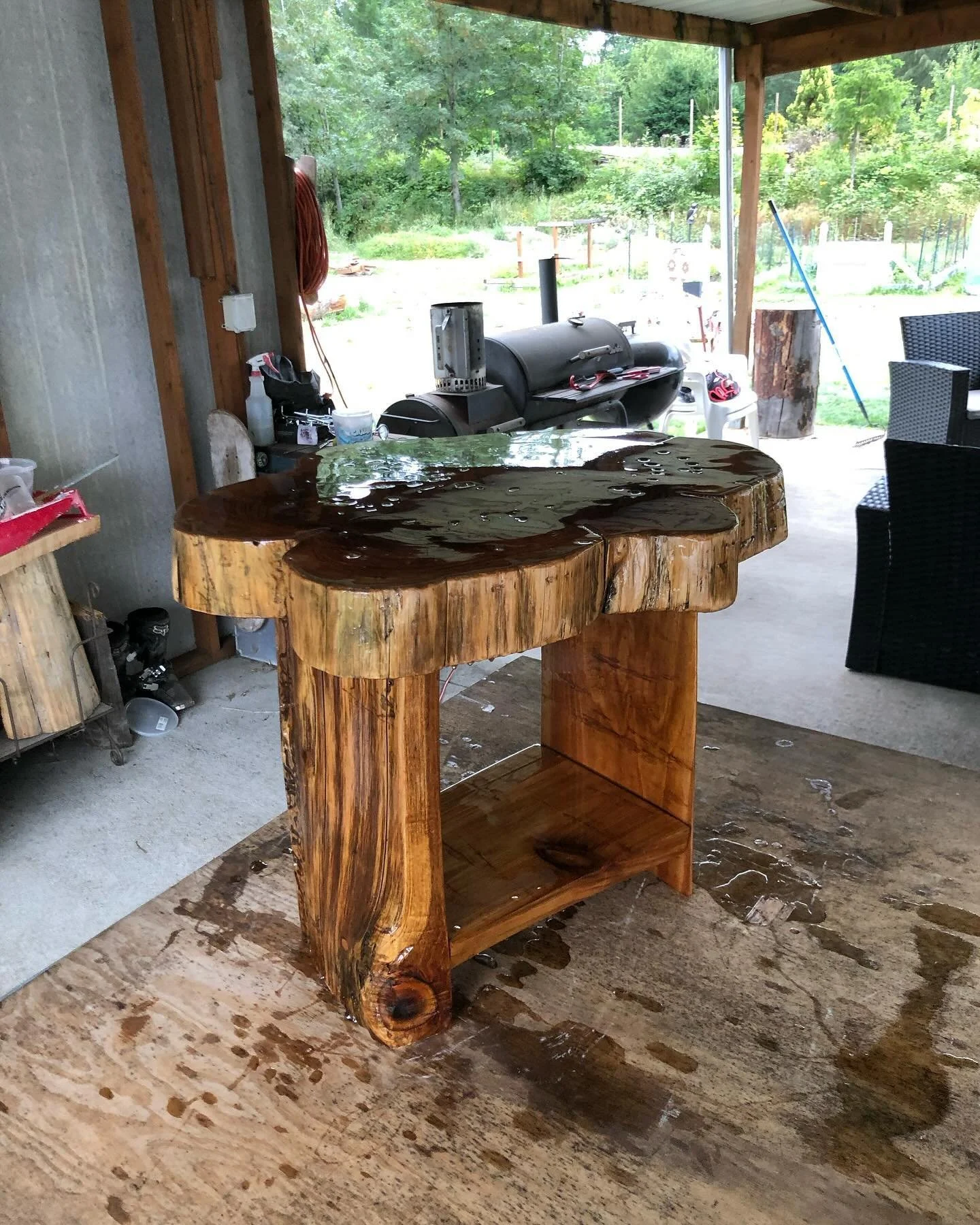 Plan on making more of these cedar tables and who knows what else finally getting wood shop built.