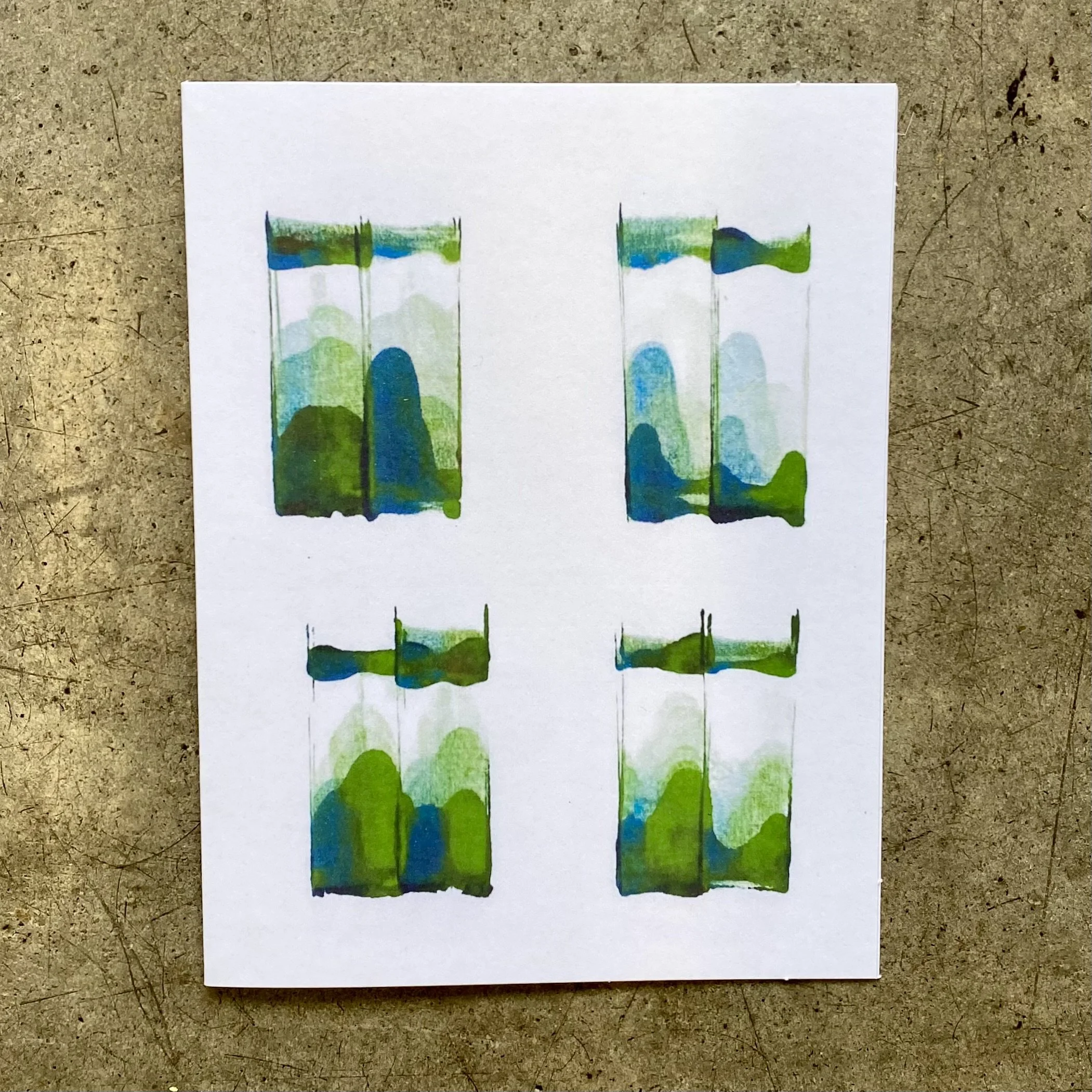 Mystical Maui Mountains Quad Note Card
