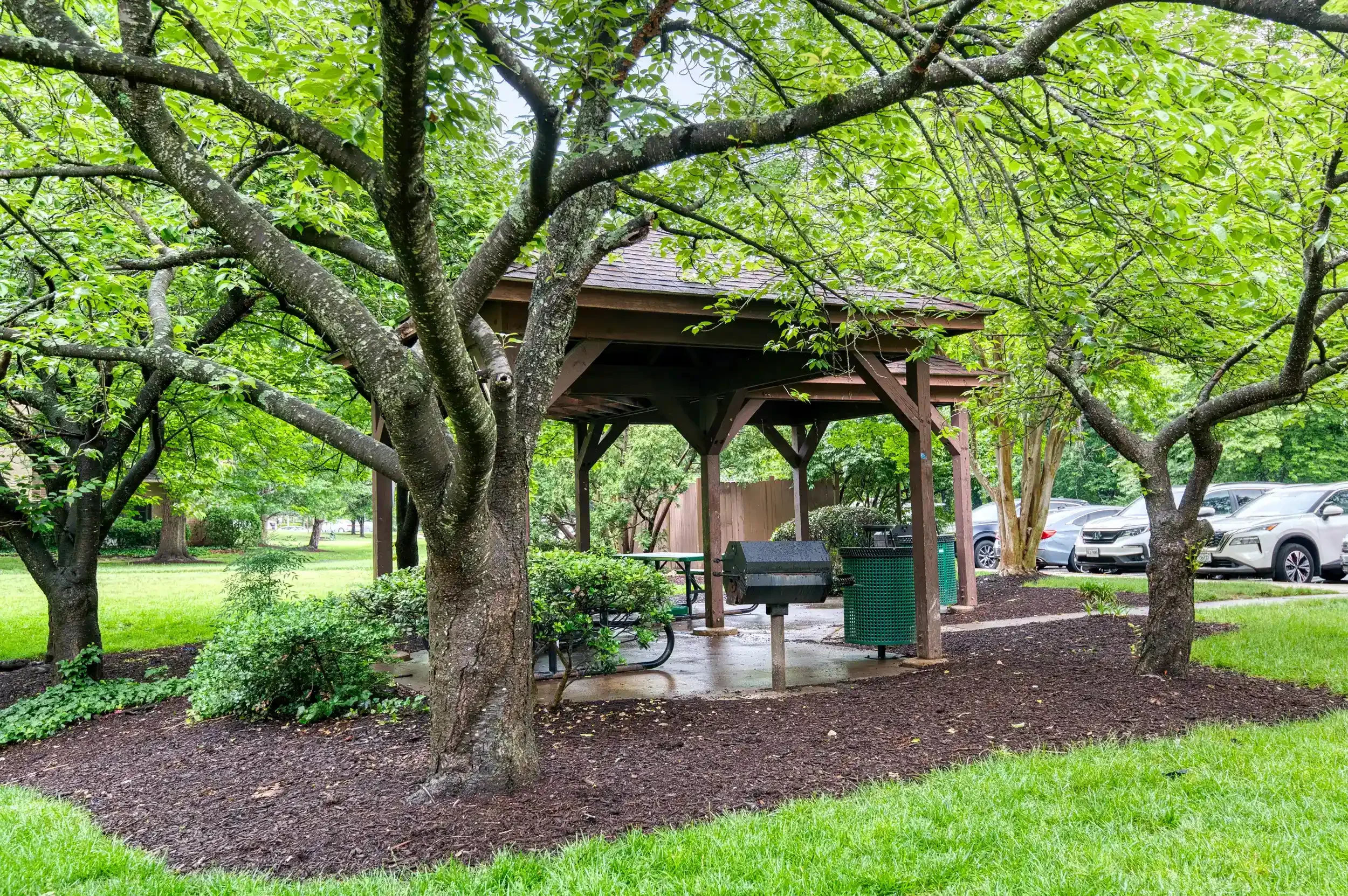 outdoor gazebo with grill