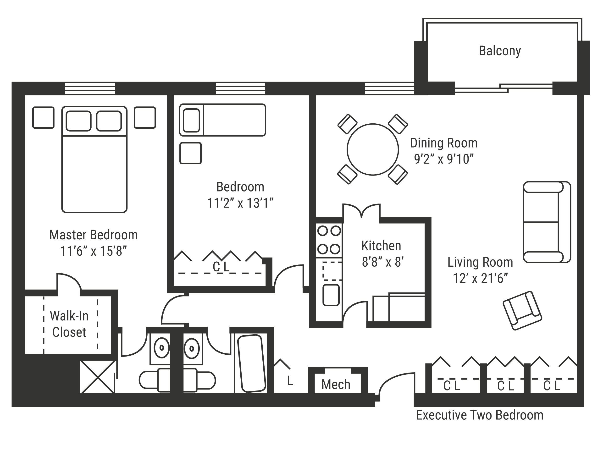 Executive Two Bedroom