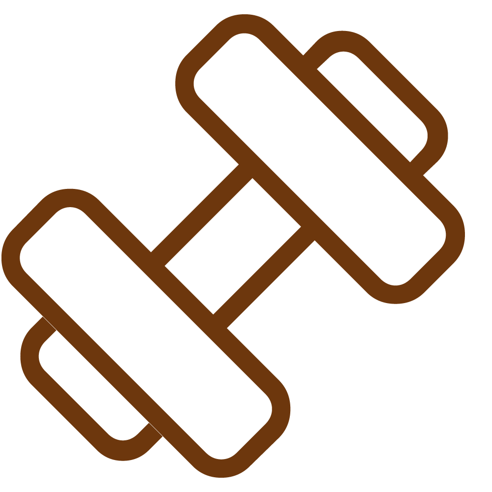 exercise dumbbell icon