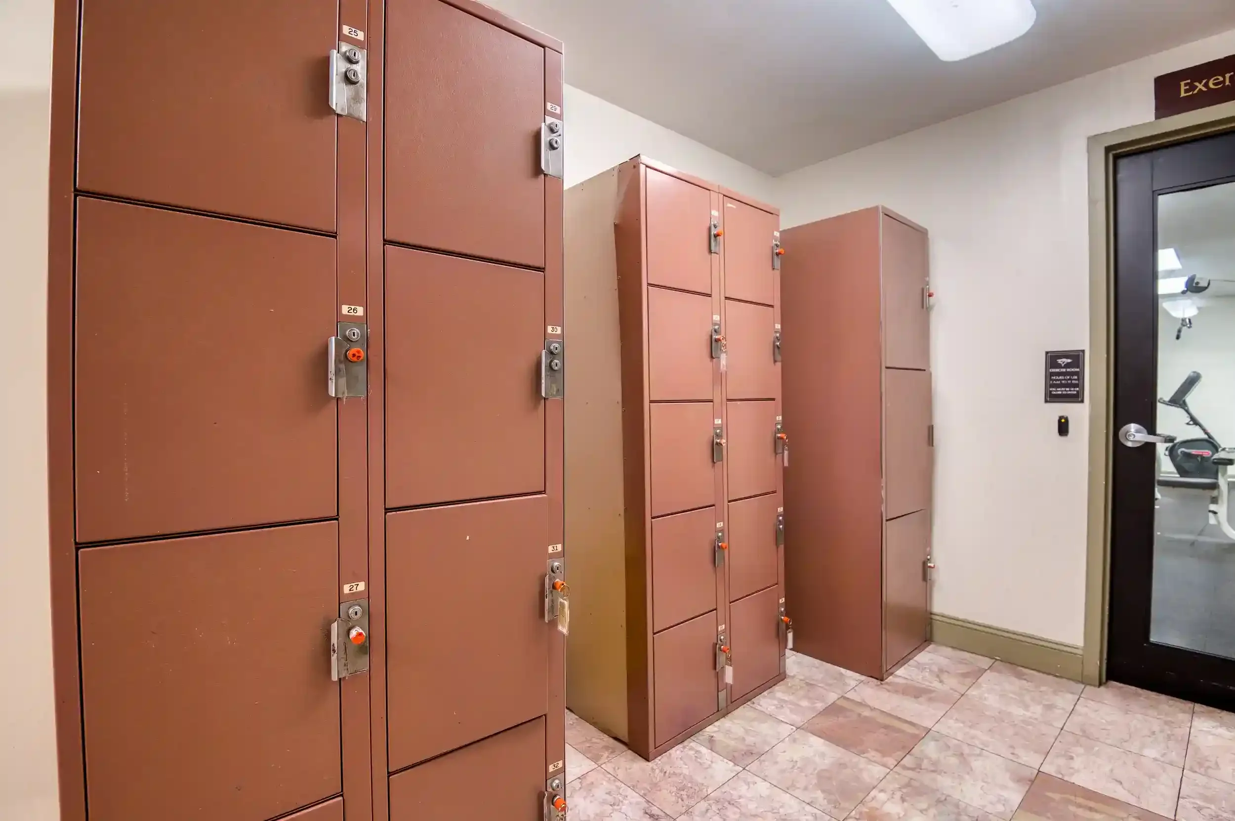 Storage Lockers – Residents have access to extra storage lockers outside their units.