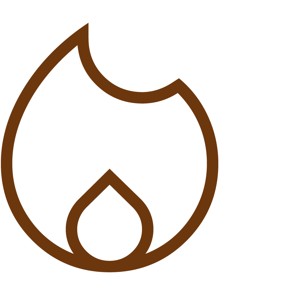 heating flame icon