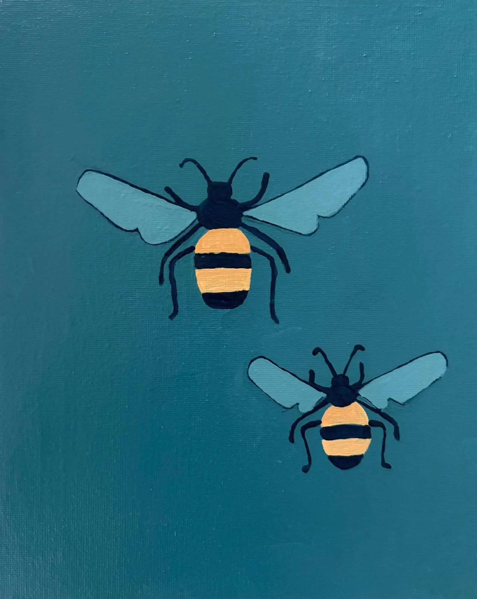 Mama and Baby Bee (2021)
Series: FLOW(ER)
Acrylic on 8”× 10" Canvas Board
Beth Bruckner O’Brien