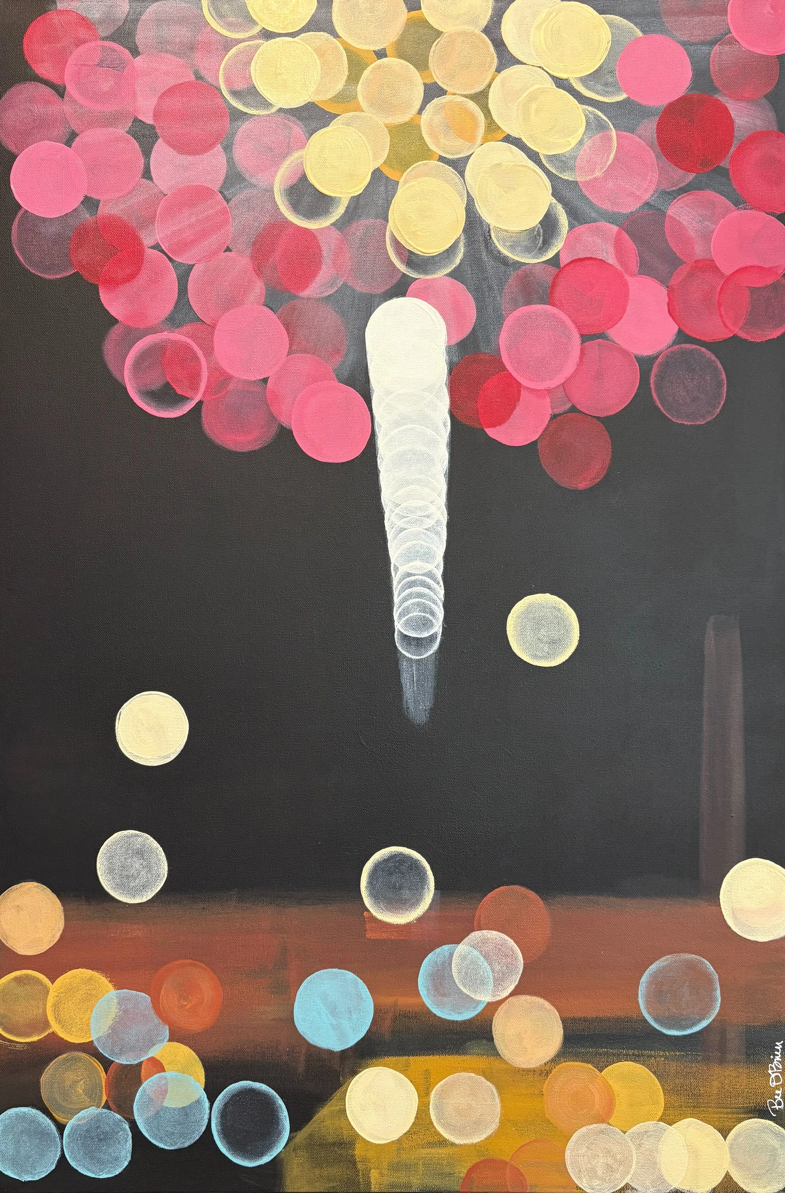 Fireworks (2026)
Series: PLAY
Acrylic on 30" × 40" Box Canvas
Beth Bruckner O’Brien
