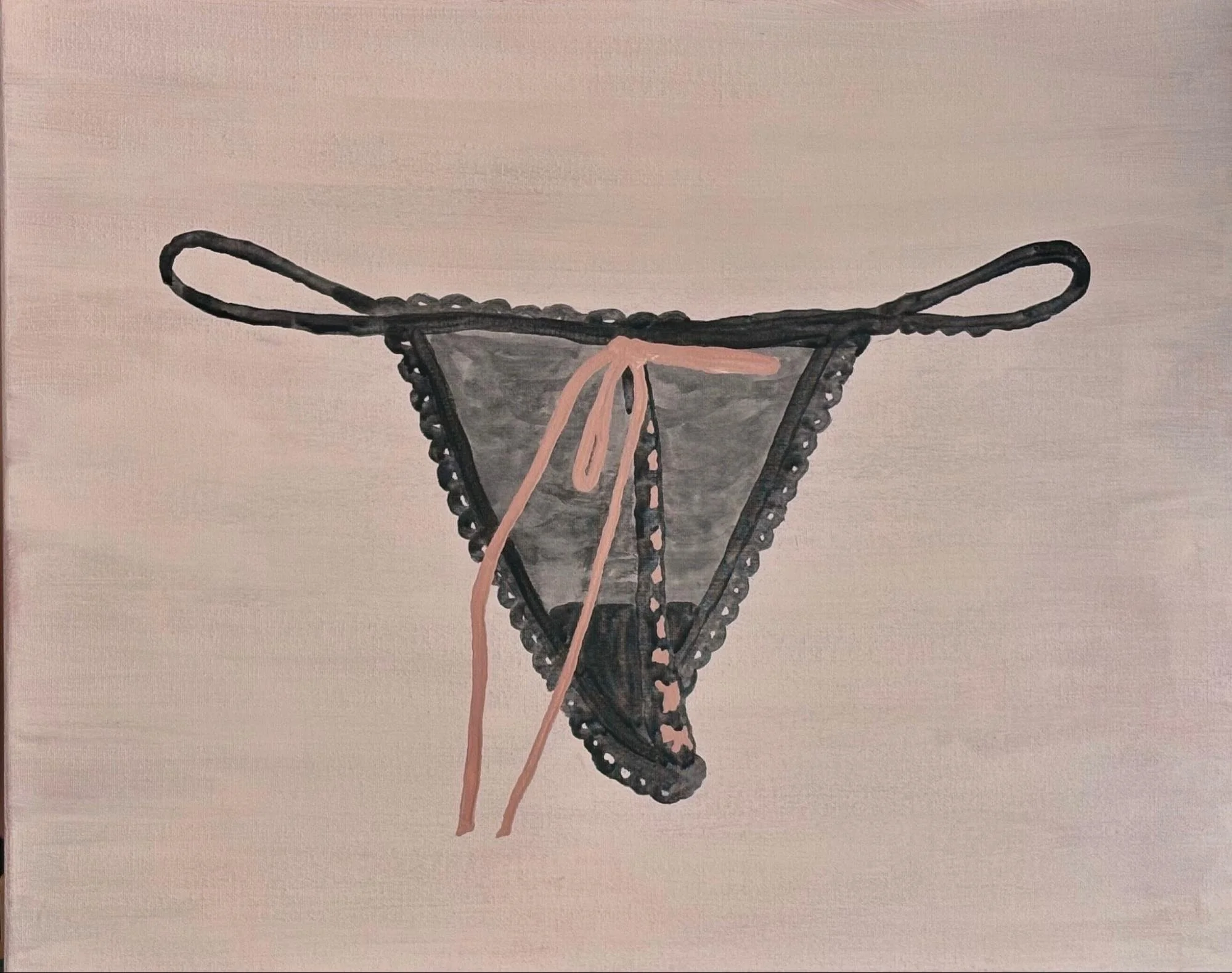 Grown Up Panties (2025)
Series: FLIRT
Acrylic on 16”× 20" Box Canvas 
Beth Bruckner O’Brien

$400