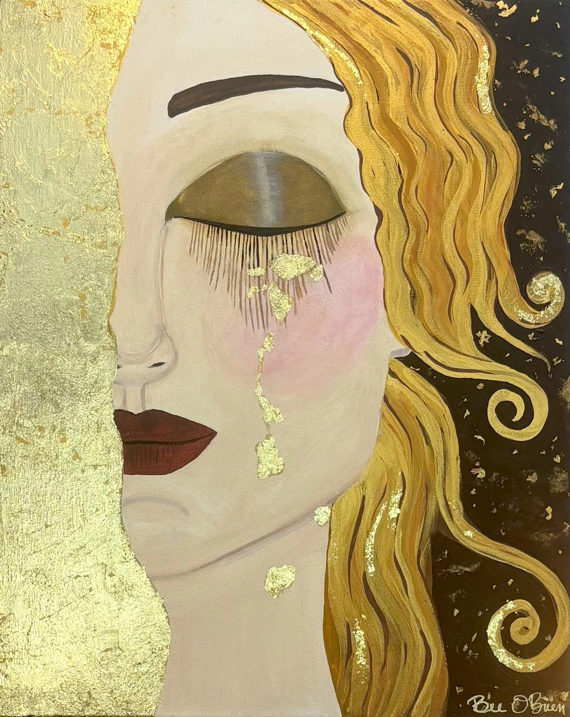 Faux Golden Tears (2026)
Series: DREAM
Acrylic on 16x20" Box Canvas
Beth Bruckner O’Brien
