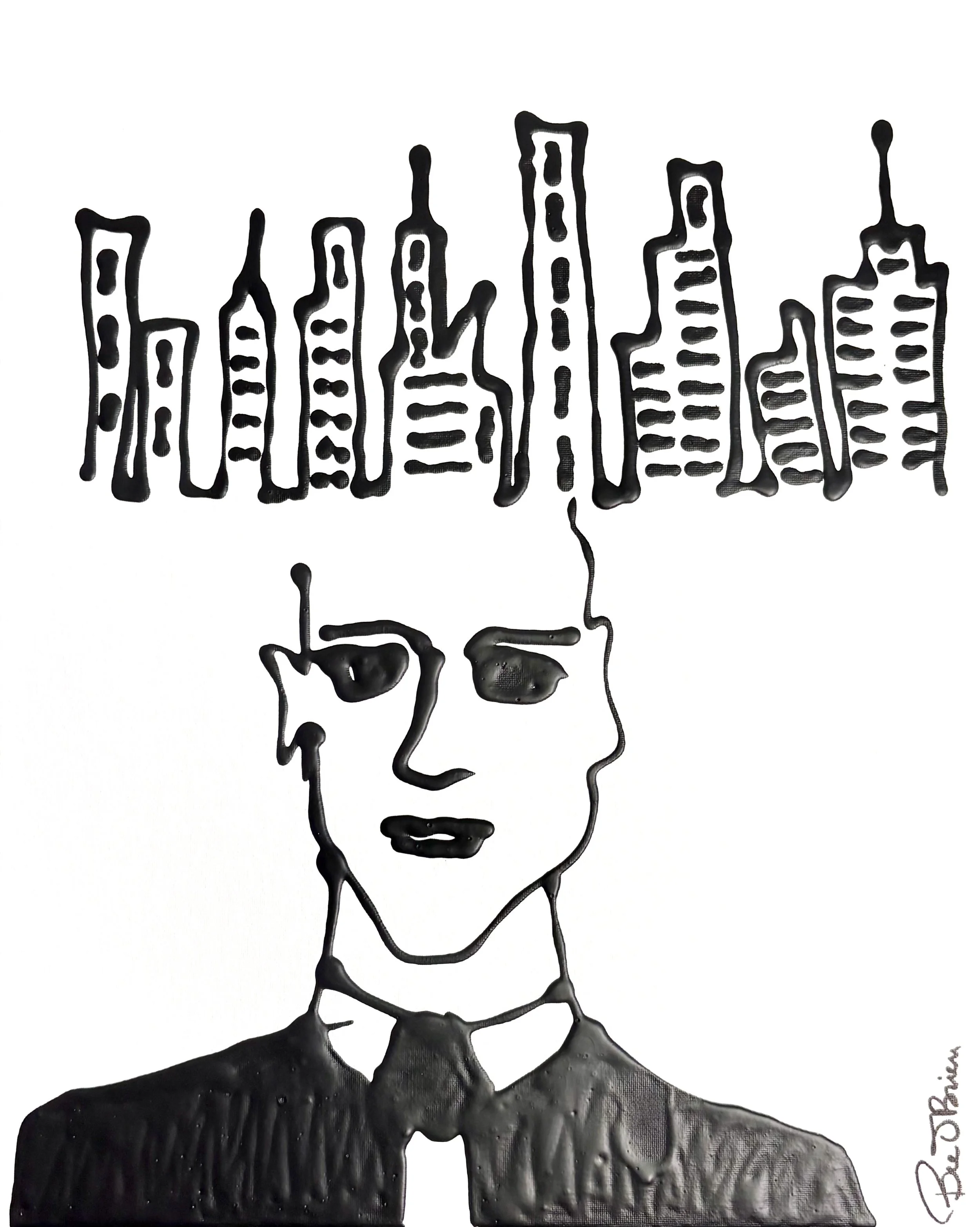 The Architect  (2026)
Series: DREAM
Acrylic on 16x24" Box Canvas
Beth Bruckner O’Brien

