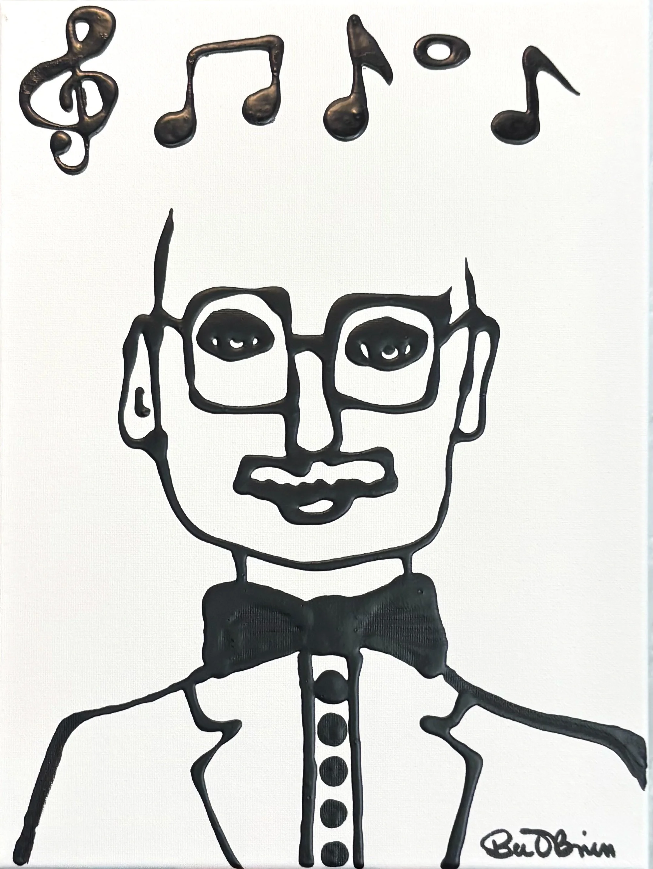 The Composer  (2026)
Series: DREAM
Acrylic on 12x16" Box Canvas
Beth Bruckner O’Brien
