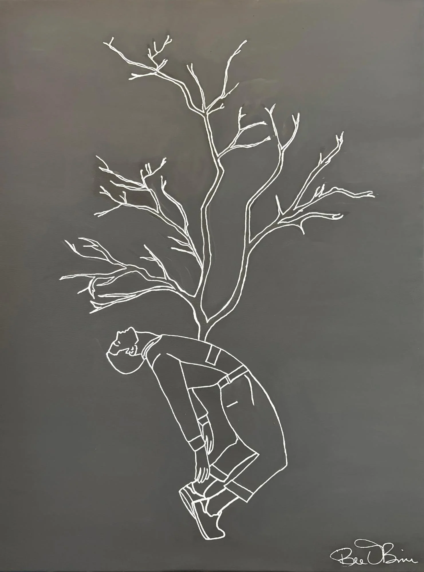 Growth Hurts (2025)
Series: FLEX
Acrylic on 18”× 24" Box Canvas 
Beth Bruckner O’Brien

$700