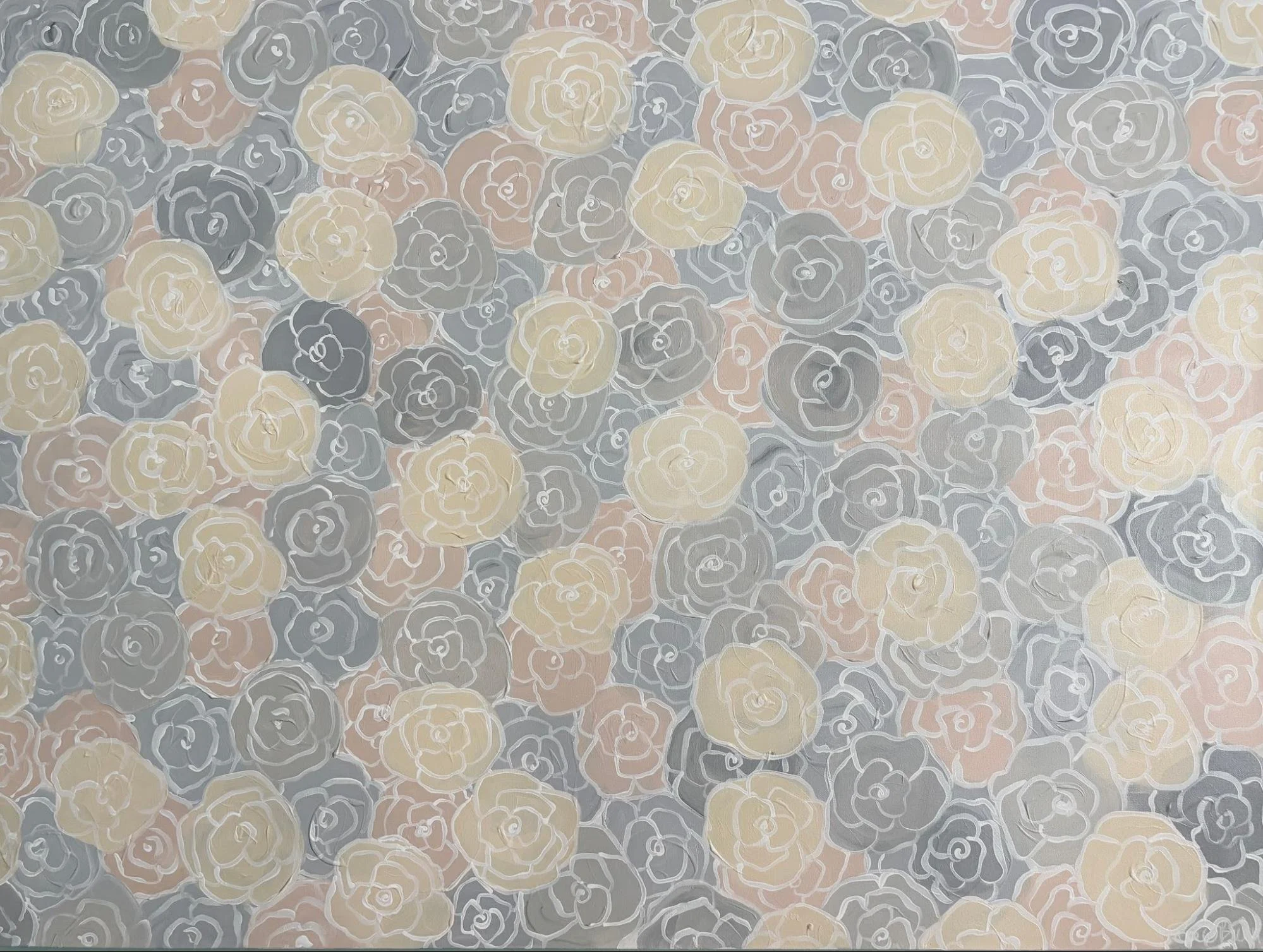Calming Roses (2020)
Series: FLOW(ER)
Acrylic on 36" × 48" Box Canvas
Beth Bruckner O’Brien

$900
