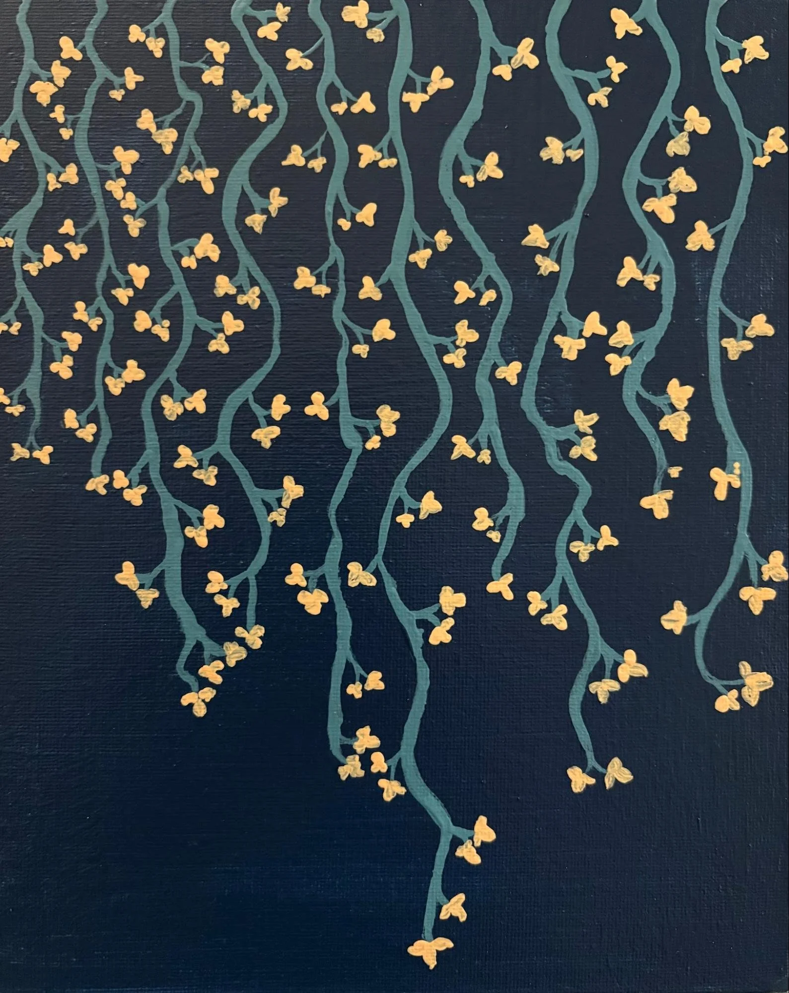 Vines (2021)
Series: FLOW(ER)
Acrylic on 8”× 10" Canvas Board
Beth Bruckner O’Brien