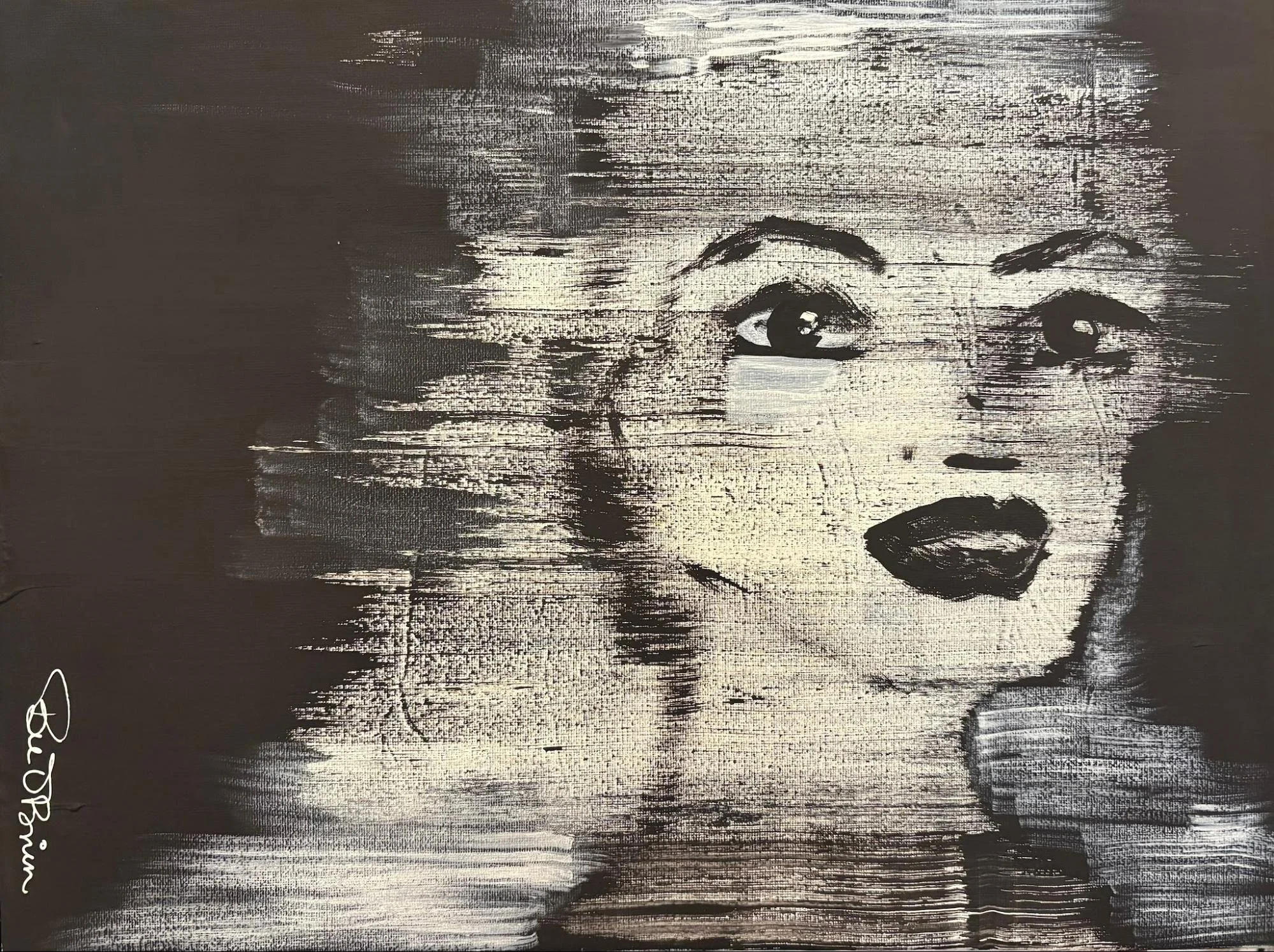 “Jessica” - SOLD, acrylic paint on 12x16 box canvas