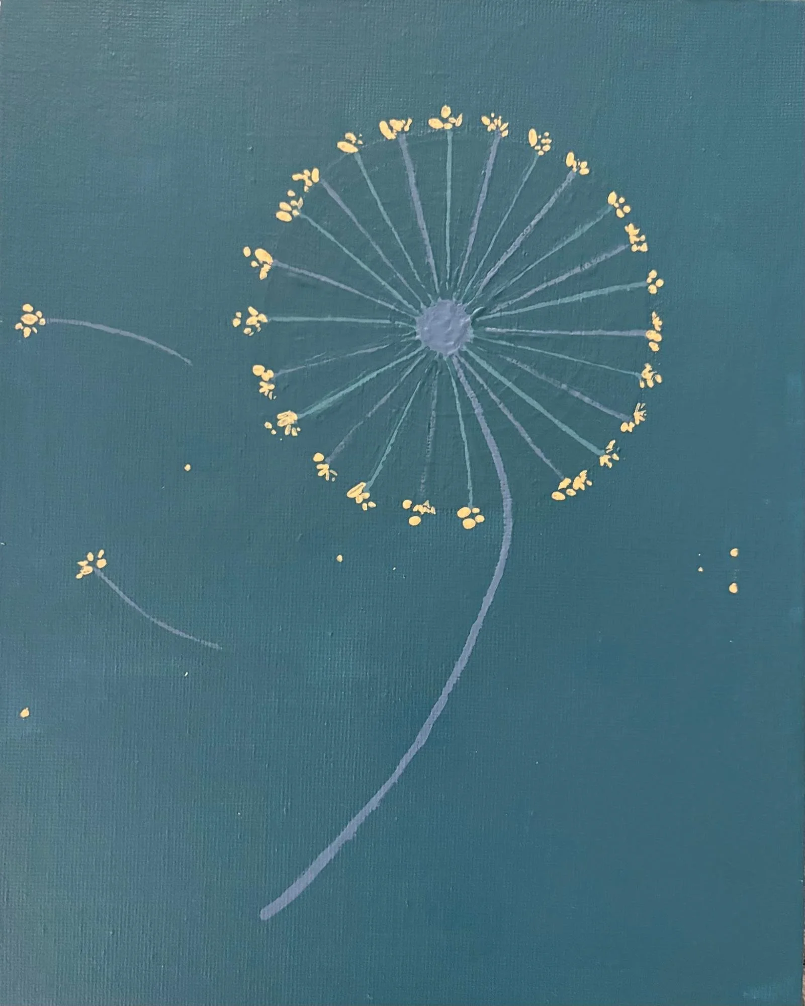 Make a Wish (2021)
Series: FLOW(ER)
Acrylic on 8”× 10" Canvas Board
Beth Bruckner O’Brien