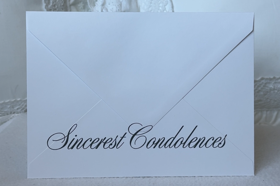Sympathy  - Sign-off Envelope