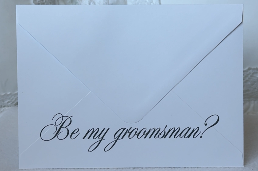 Groomsman Proposal - Sign-off Envelope