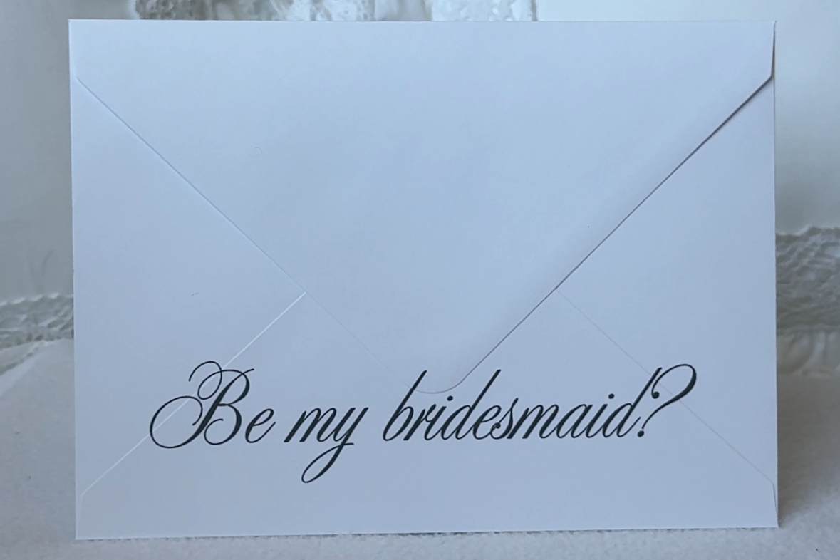 Bridesmaid Proposal  - Sign-off Envelope