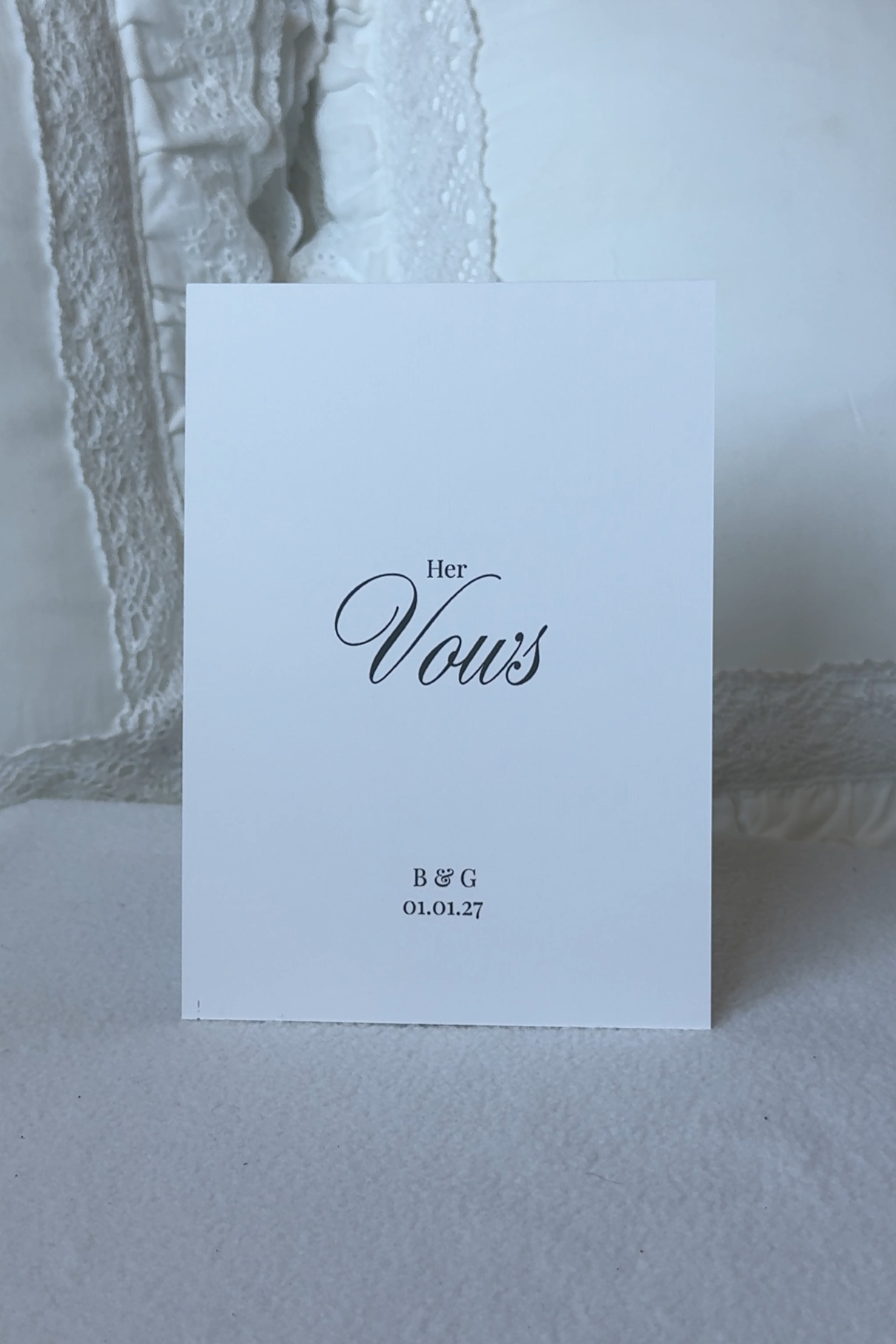 Bride - Vow Card 
