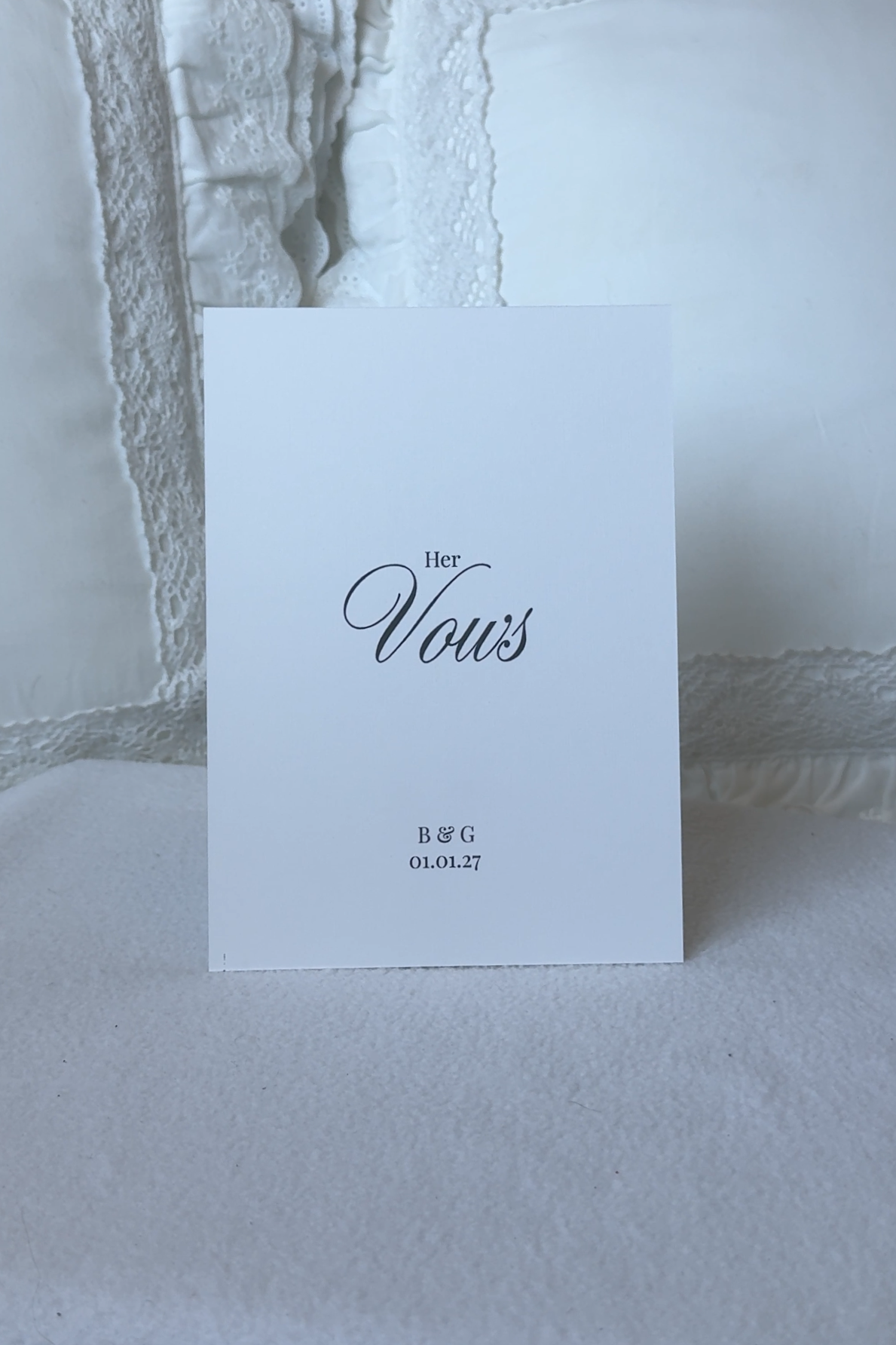 Groom - Vow Card